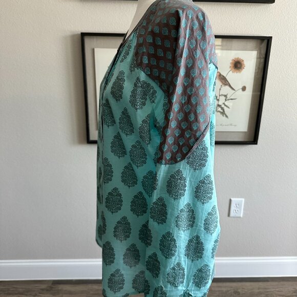 SUNDANCE Women's 100% Cotton Button Up Shirt Top Size M Medium - Picture 4 of 9